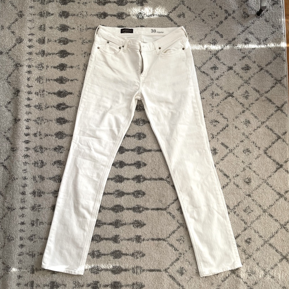 J. CREW Matchstick White jeans, barely worn
